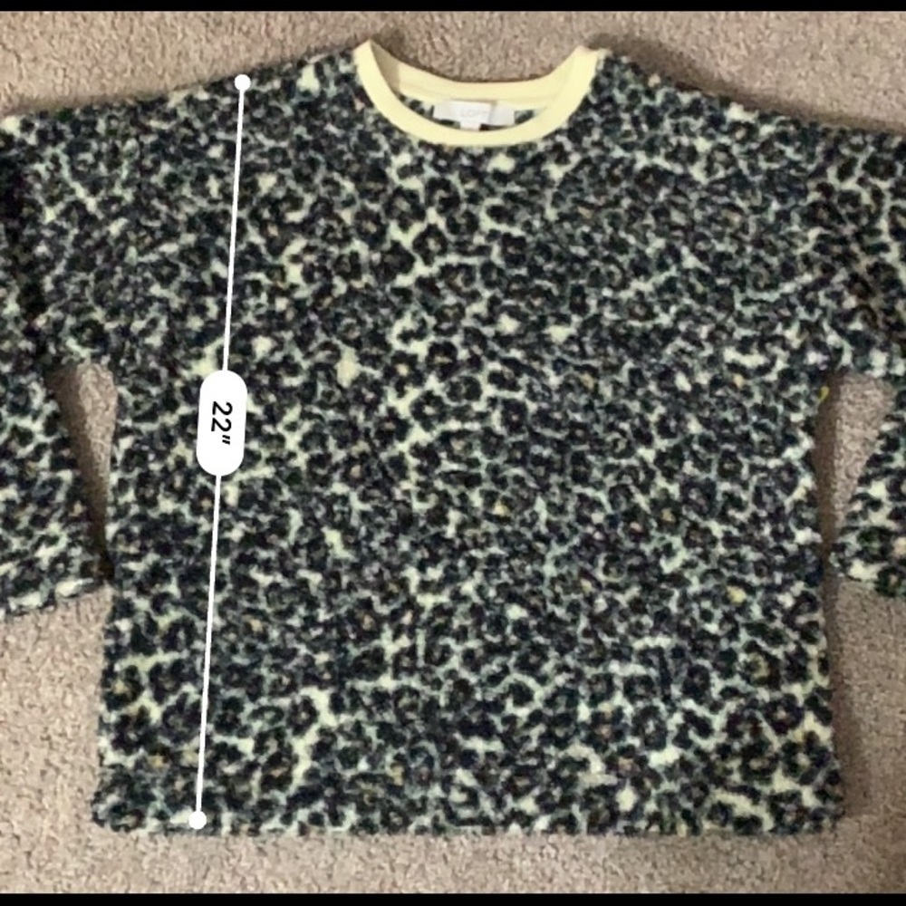 Loft sweater long sleeves Animal print size small - Picture 6 of 7